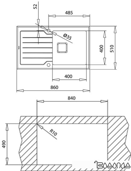 Кухонная мойка TEKA Diamond RS15 1B 1D 86 Auto (белый)