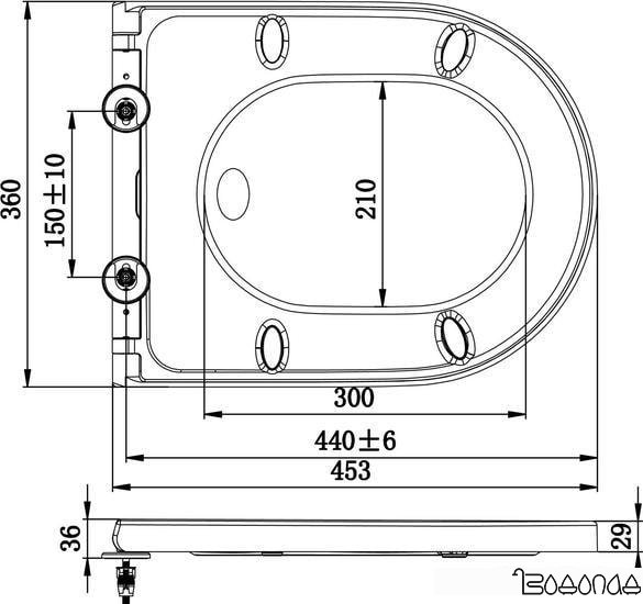 Сиденье для унитаза Lavinia Boho Biore 33290410 фото 4