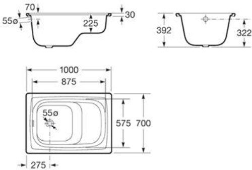 Ванна Roca Banaseo Contesa 100x70