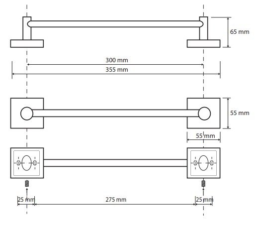 Держатель для полотенца Bemeta Beta 132104012