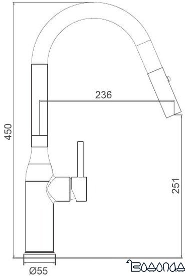 Смеситель Gappo G4398-46 фото 4