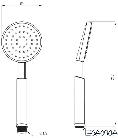 Душевая лейка Deante Temisto XDCT0SCZ1