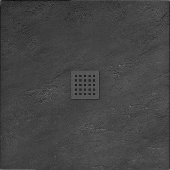 Душевой поддон Rea Rock 90x90 (черный)