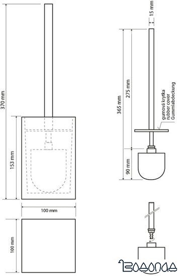 Ершик для унитаза Bemeta Vista 120113316-100 фото 2