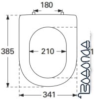 Сиденье для унитаза Villeroy & Boch Subway 9M69-S1-01 фото 3