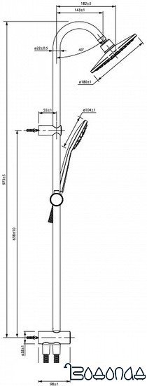 Душевая система IDDIS Zodiac ZODSB1Fi76 фото 4