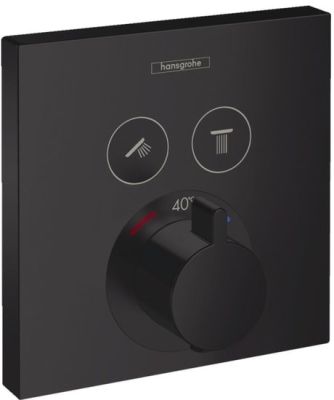 Смеситель Hansgrohe ShowerSelect Glass 15763670 (черный)