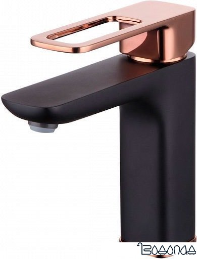 Смеситель IDDIS Slide SLIBG00i01 (черный/розовое золото)