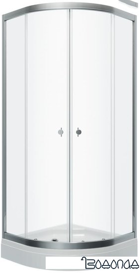 Душевой уголок Triton Альфа Хром А1 100х100 (прозрачное стекло)