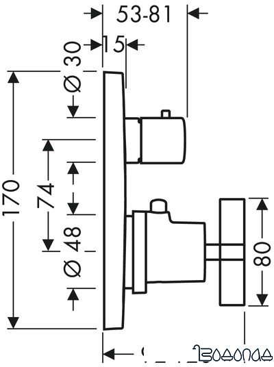 Смеситель Axor Citterio 39725000