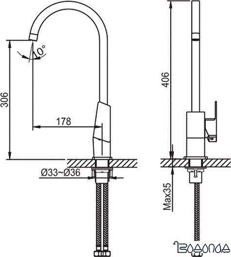 Смеситель Ahti Helsinki HE103011