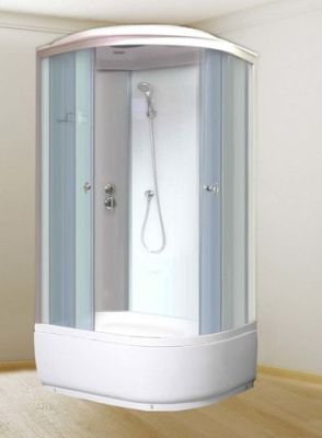 Душевая кабина Coliseum Симпл Т-120 правосторонняя (белый/тонированное стекло)