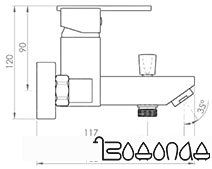 Смеситель Inan Kuvars M1201