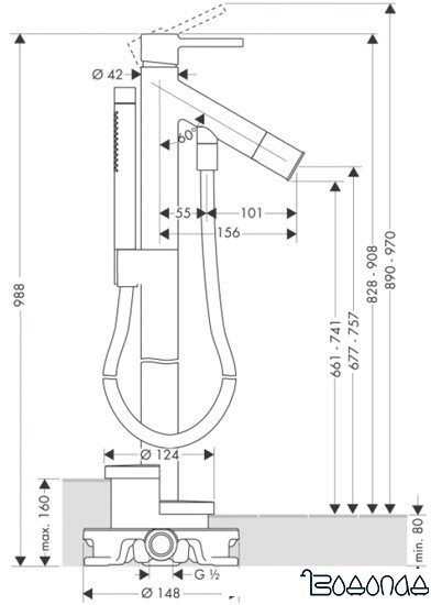 Смеситель Axor Starck 10456000