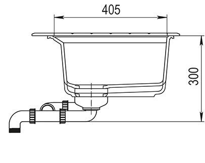 Кухонная мойка Aquasanita Delicia Plus GQD150 (black metallic 601 B) фото 4