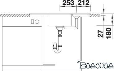Кухонная мойка Blanco Zia 9 E (кофе) [515074] фото 4