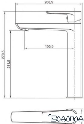 Смеситель Aquanet Logic AF320-11C
