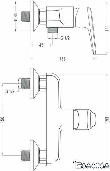 Смеситель Deante Avis BGV 040M фото 2