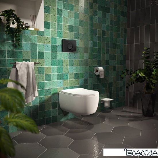 Панель смыва Berges Wasserhaus Novum R5 Soft Touch (черный)