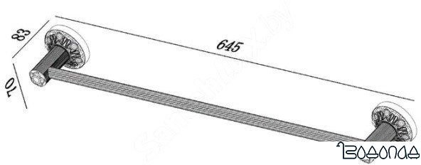 Держатель для полотенца ZorG AZR 42 BR