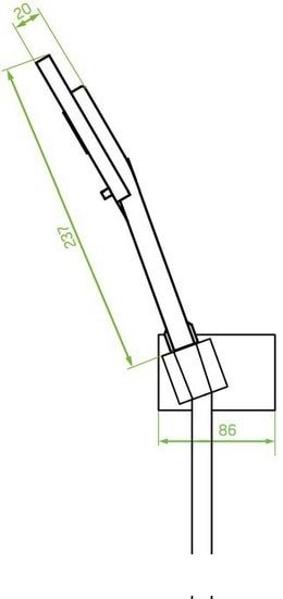 Душевой гарнитур Laveo Kvadrato NLQ 70AD фото 3