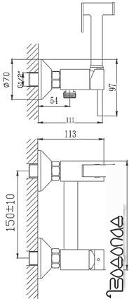 Смеситель Haiba HB5510 (хром) фото 2