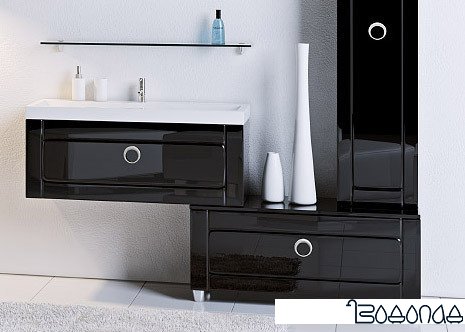 Aqwella Тумба Инфинити 100 [Inf.03.10/BLK]