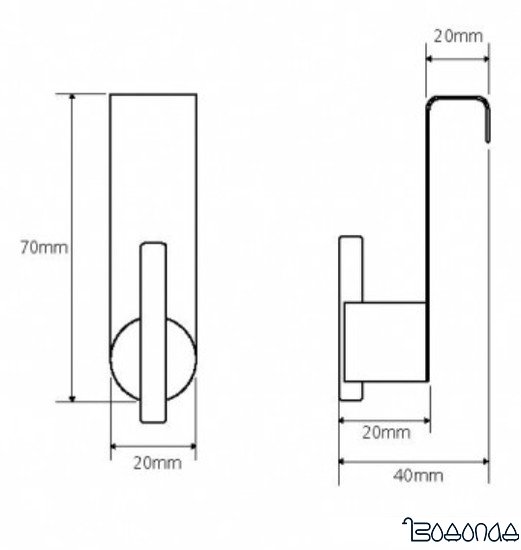 Крючок для ванны Bemeta Neo 104106153
