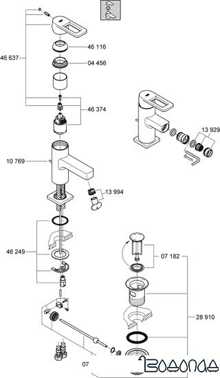Смеситель Grohe Quadra 32636000 фото 3