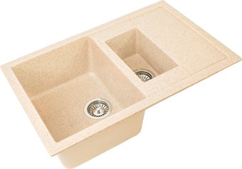 Кухонная мойка Gran-Stone GS-21K (328 бежевый) Кухонная мойка Gran-Stone GS-21K (328 бежевый)
