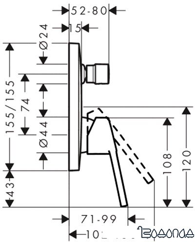 Смеситель Hansgrohe Logis Loop 71264000