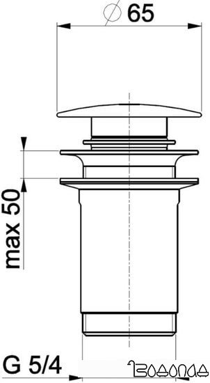 Донный клапан Armatura 660-253-00