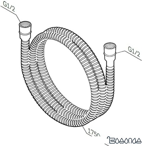 Душевой шланг AM.PM Like F0400364 фото 2