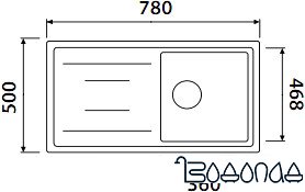 Кухонная мойка Kaiser KGM-7850 (песочный)