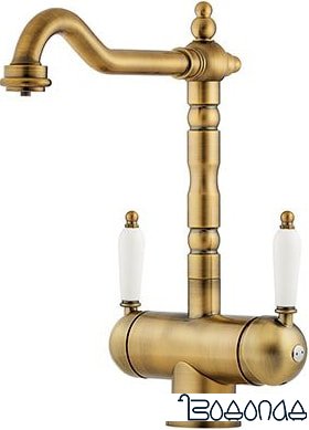 Смеситель Omoikiri Amagasaki-АB (античная латунь)