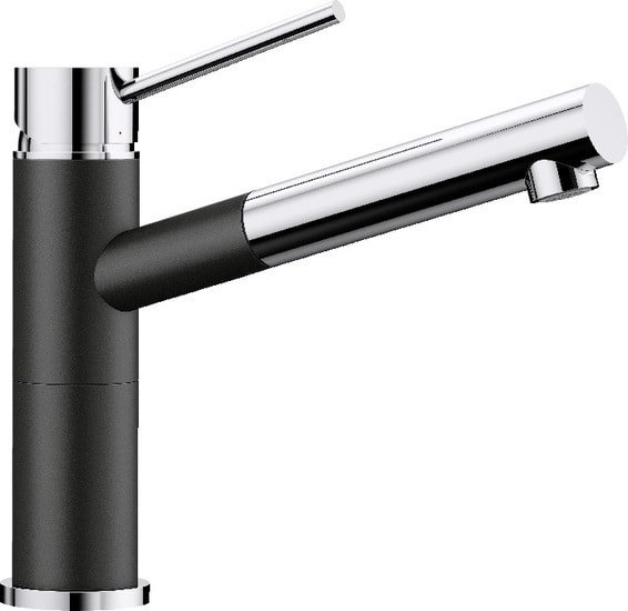 Смеситель Blanco Alta-S Compact 526161 (черный/хром)