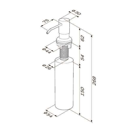 Дозатор для жидкого мыла AM.PM X-Joy A8437122 фото 4