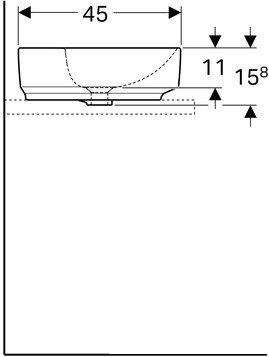 Умывальник Geberit VariForm 500.780.01.2 фото 2