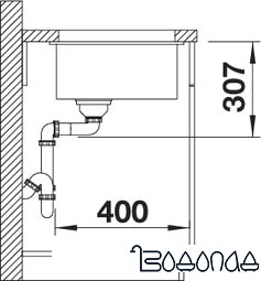 Кухонная мойка Blanco Subline 500-U (шампань) Кухонная мойка Blanco Subline 500-U (шампань)