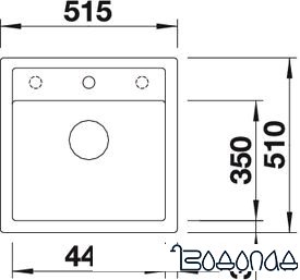 Кухонная мойка Blanco Dalago 5 (антрацит) [518521]