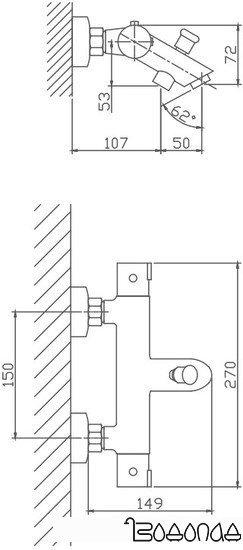 Смеситель Haiba HB60809 (хром)