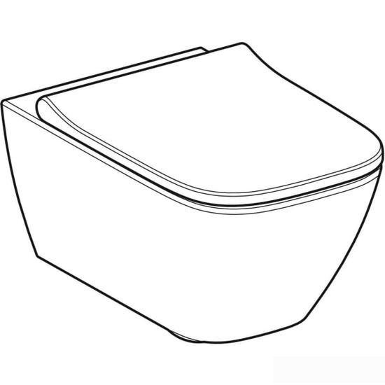 Унитаз Geberit Smyle Square Rimfree 500.683.00.2