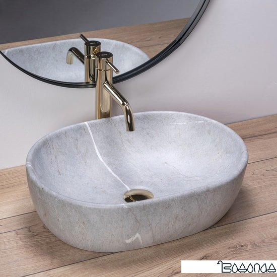 Умывальник Rea Lara (серый) фото 2