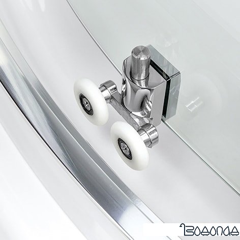 Душевой уголок NEW TRENDY Varia 90x90 K-0228 (графитовое стекло) фото 4