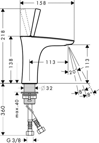 Смеситель Hansgrohe PuraVida 15070000