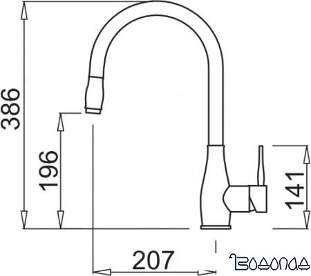 Смеситель Elleci Neva G68 Bianco