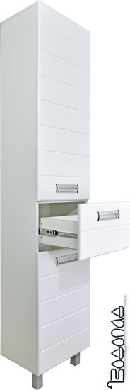 Doratiz Шкаф-пенал Вега 40 (правый, белый) фото 4