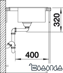 Кухонная мойка Blanco DALAGO 45 (шампань) [517162]