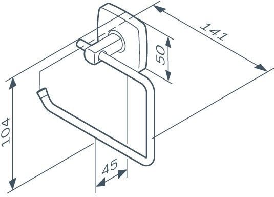 Держатель для туалетной бумаги AM.PM Gem A9034122 фото 2