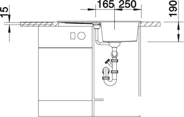 Кухонная мойка Blanco METRA 45 S (жасмин) [513029] фото 4